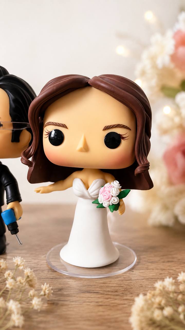 TOPPER DE BODAS PERSONALIZADO ESTILO POP