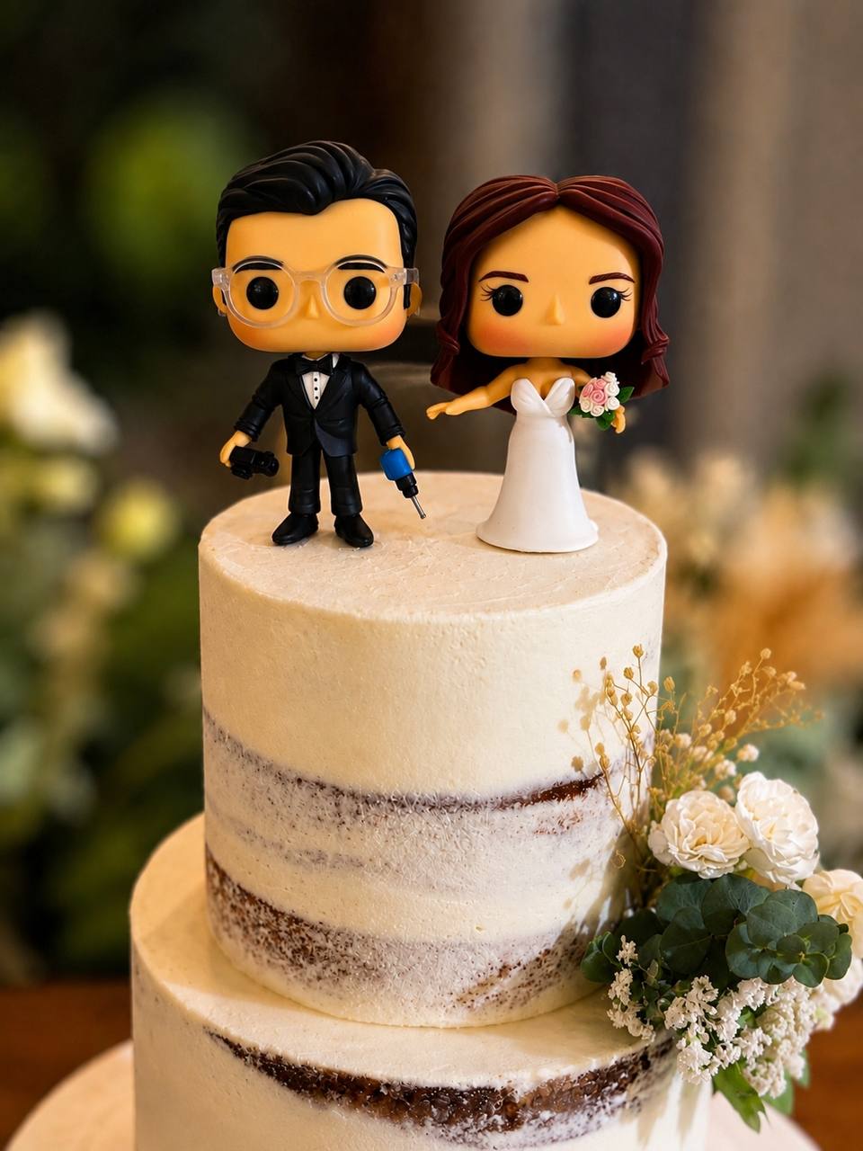 TOPPER DE BODAS PERSONALIZADO ESTILO POP